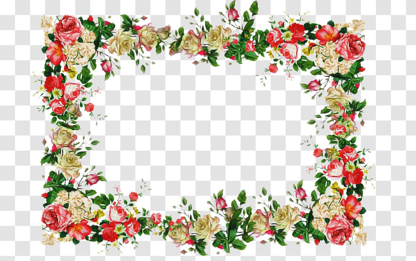 Picture Frame - Rose Floral Design Transparent PNG