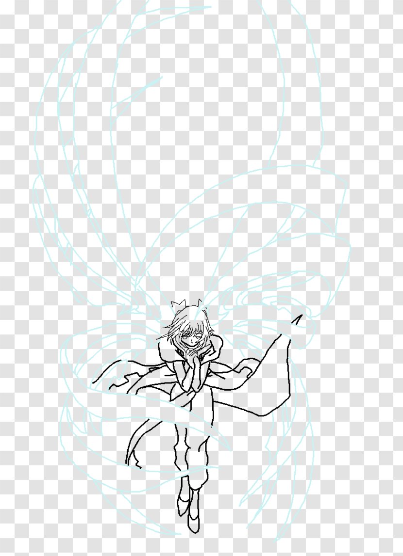 Fairy Ear Visual Arts Sketch - Frame - Feather Line Transparent PNG