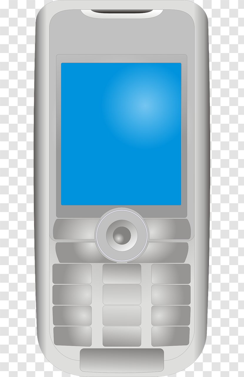 Feature Phone Telephone Free Clip Art - Multimedia - White Transparent PNG