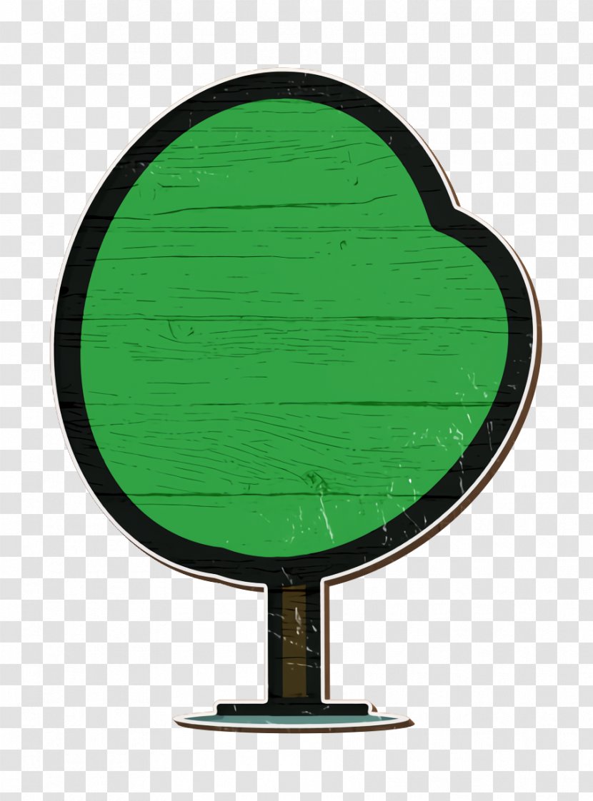 Cartoon Nature Background - Green Icon - Symbol Glass Transparent PNG