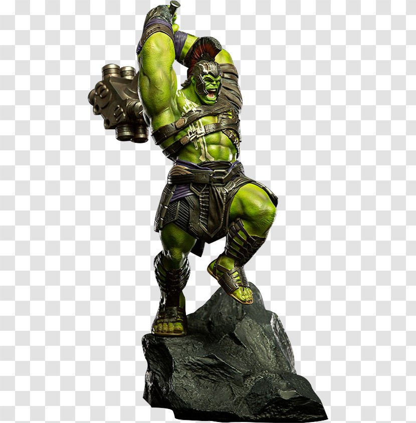 Hulk Thor Collector Sideshow Collectibles Statue - Marvel Cinematic Universe - Ragnarok Transparent PNG