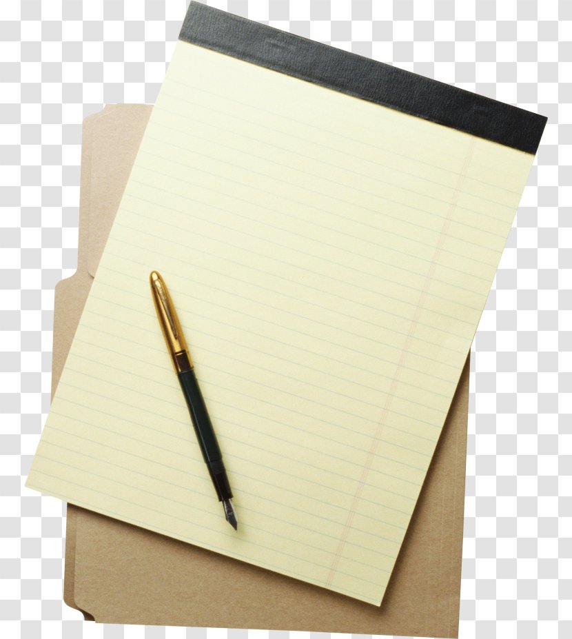 notepad and pen clipart