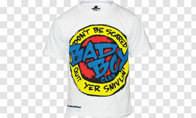 T-shirt Sports Fan Jersey Bad Boy Dont Be Scared Niño Blanco Logo - Brand Transparent PNG
