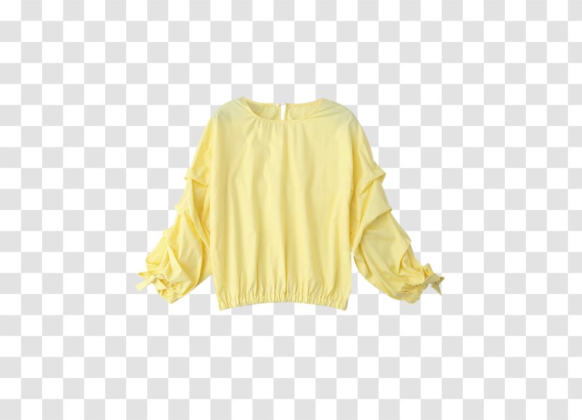 Sleeve Blouse Neck - Yellow - Wedge Tennis Shoes For Women Transparent PNG