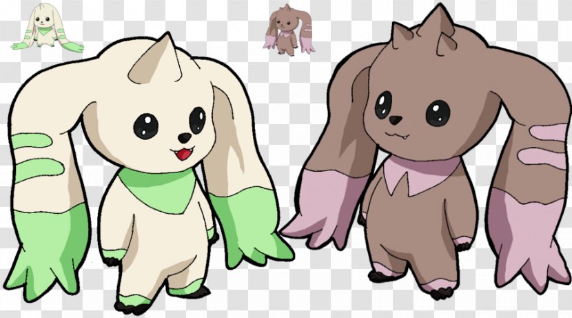 Lopmon Terriermon Digimon Masters Art - Heart Transparent PNG