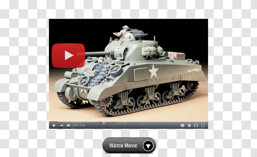 United States M4 Sherman Medium Tank 75 Mm Gun M2/M3/M6 - Military Miniaturism Transparent PNG