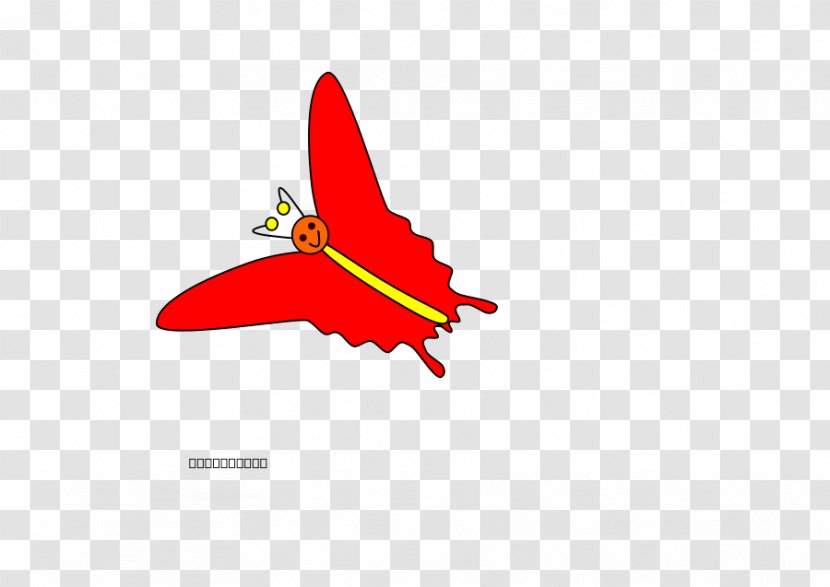 Butterfly Insect Drawing Clip Art - Red Transparent PNG
