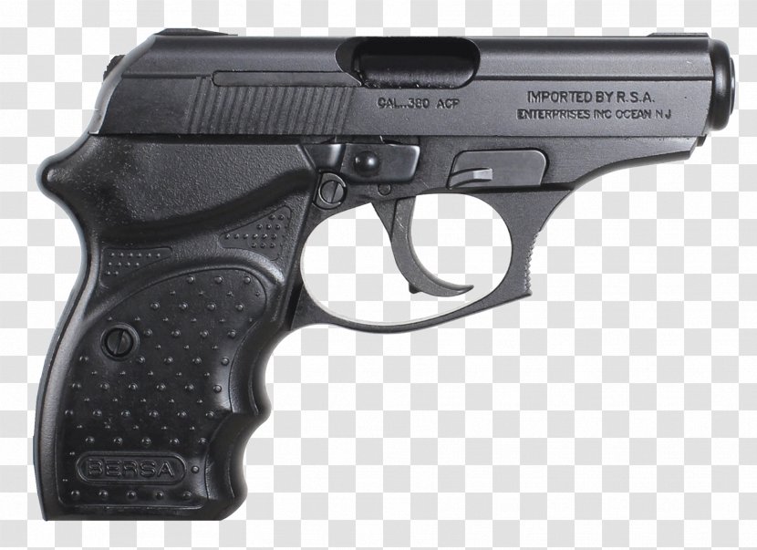 Bersa Thunder 380 .380 ACP Concealed Carry 9 - Semiautomatic Pistol - Handgun Transparent PNG