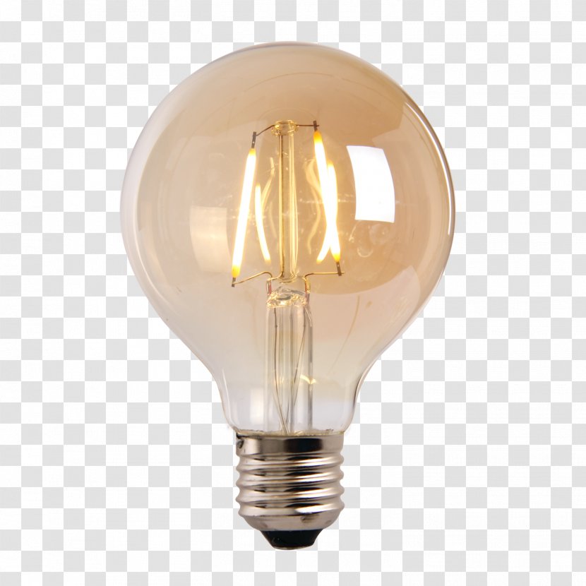 Incandescent Light Bulb Lighting Lamp LED Filament - Electric - Golden Globe Transparent PNG