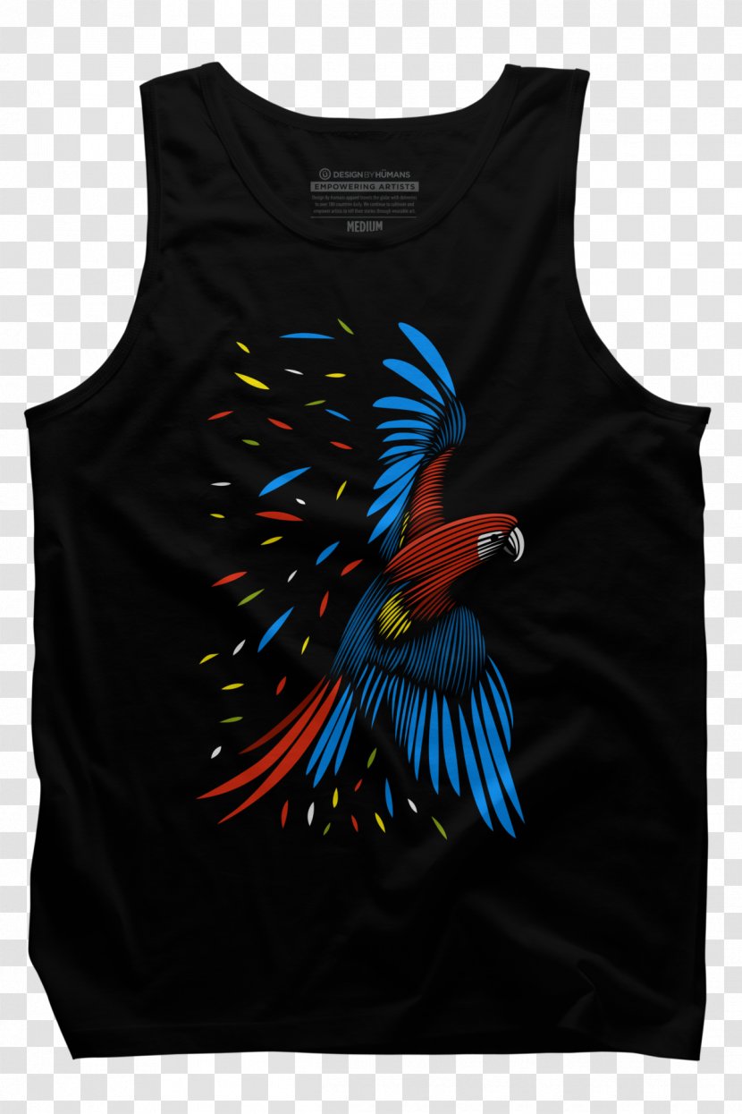 T-shirt Sleeveless Shirt Gilets Font - Tshirt - Macaw Transparent PNG