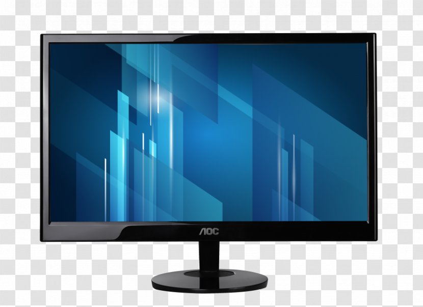 LED-backlit LCD Computer Monitors AOC International LED Display IPS Panel - Led - Monitor Transparent PNG