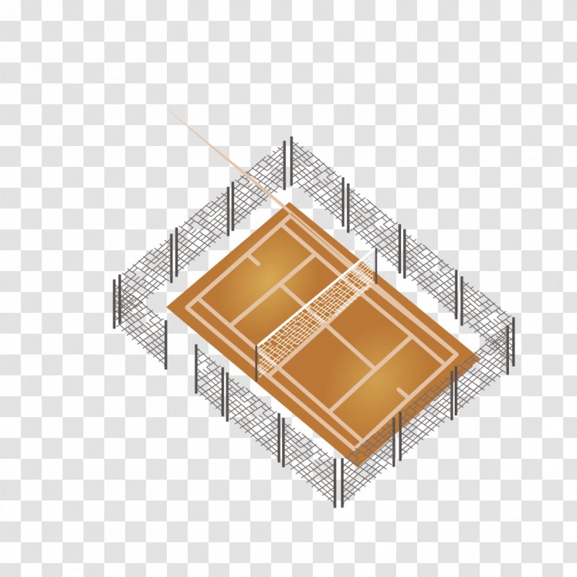 Volleyball Tennis Centre Stadium - Rectangle - Court Fence Transparent PNG