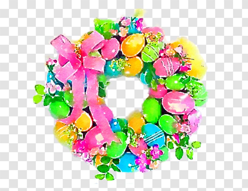 Easter Wreath Crown - Royaltyfree - Spring And Flyer Template Transparent PNG