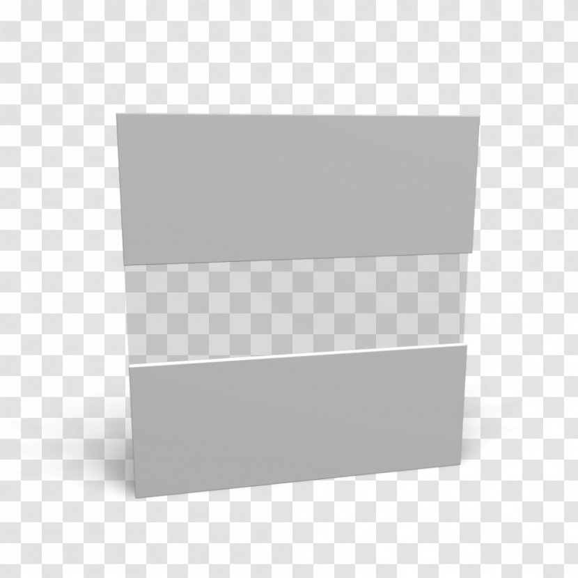 Rectangle - White - High-gloss Material Transparent PNG