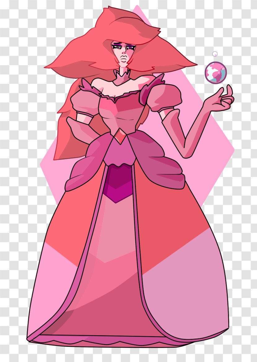 Pearl Pink Diamond Fan Art Color - Watercolor Transparent PNG