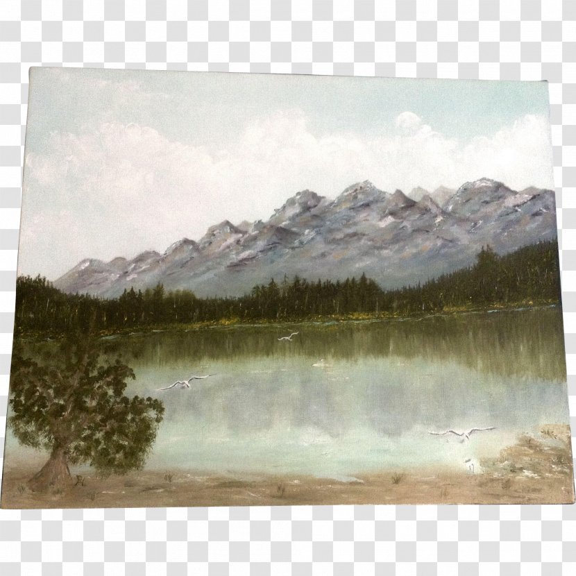 Watercolor Painting Loch Inlet Lake District - Mountain - Hand-painted Landscape Transparent PNG