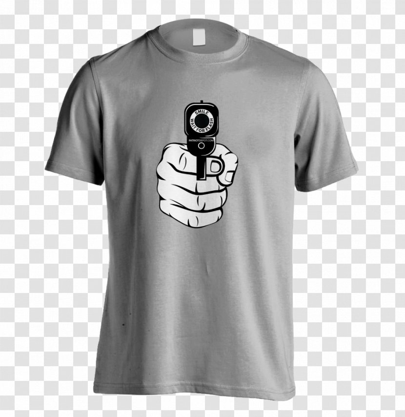 T-shirt Clothing Gun Sleeve - Hand-painted Transparent PNG