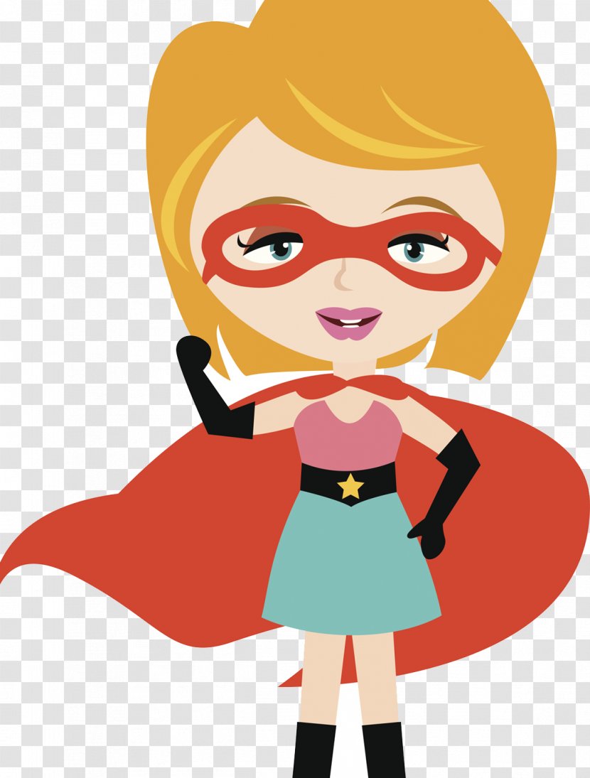 Superman Superhero Drawing Illustration - Frame - Female Hero Transparent PNG