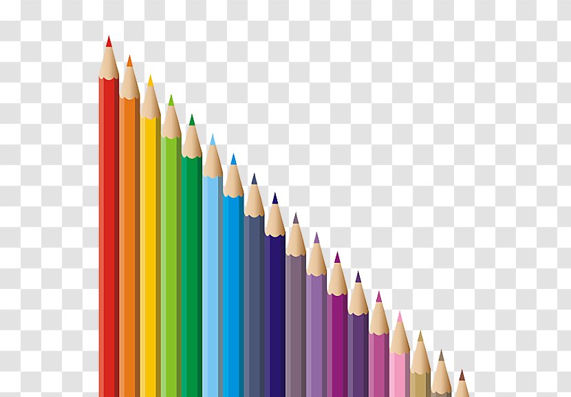 Colored Pencil Crayon - Paint - Personality Arrangement Transparent PNG