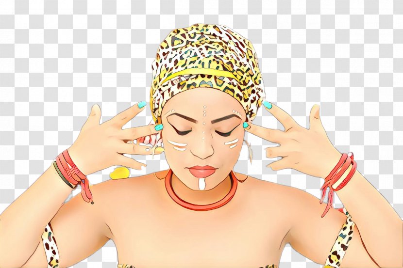 Head Swim Cap Headpiece Forehead Finger - Hand Fun Transparent PNG