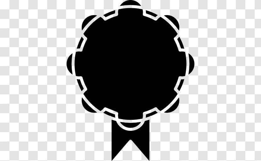 Badge - Silhouette - Black And White Transparent PNG
