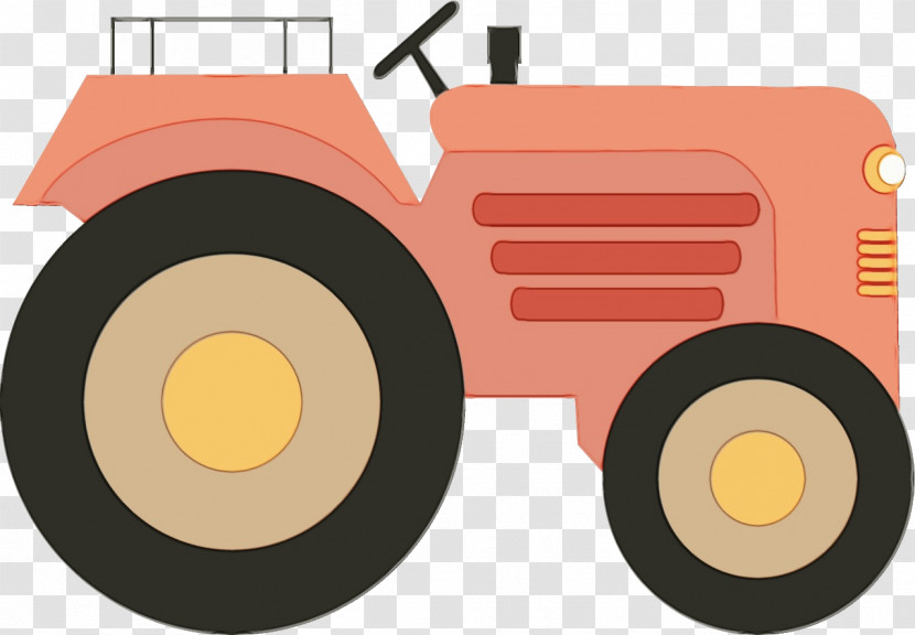 Tractor Vehicle Rolling Wheel Transparent PNG