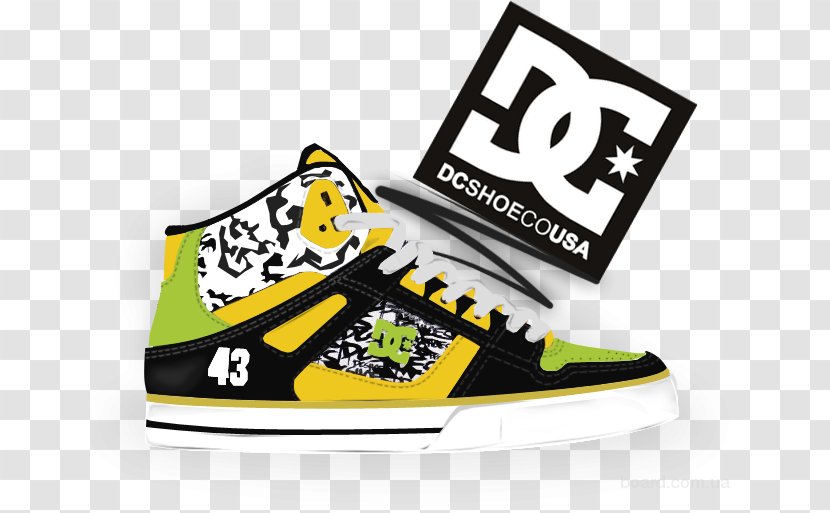 Skate Shoe Sneakers DC Shoes Sportswear - Black - Dc Transparent PNG