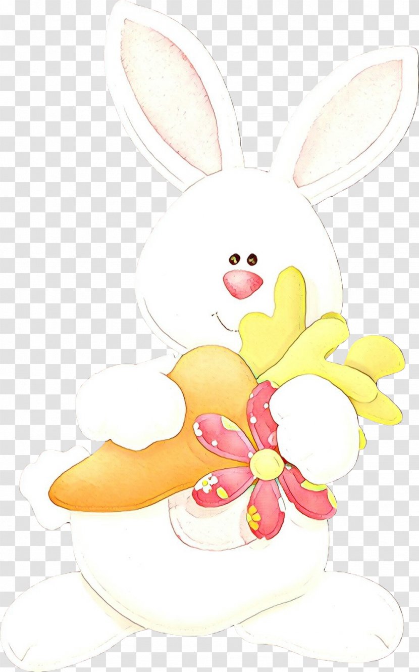 Easter Bunny Rabbit Hare Clip Art Illustration - Cartoon - Pollinator Transparent PNG