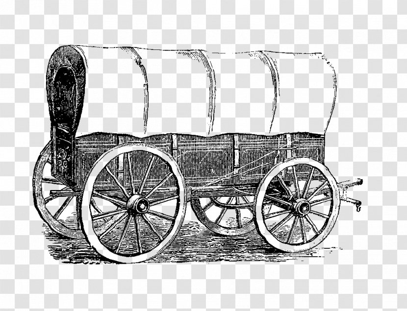 Covered Wagon Horse Clip Art - Cart - Wagong Transparent PNG