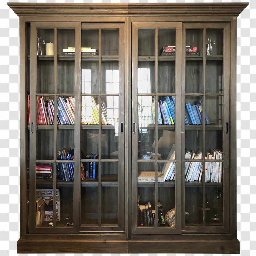 Sliding Glass Door Furniture Bookcase - Window Transparent PNG
