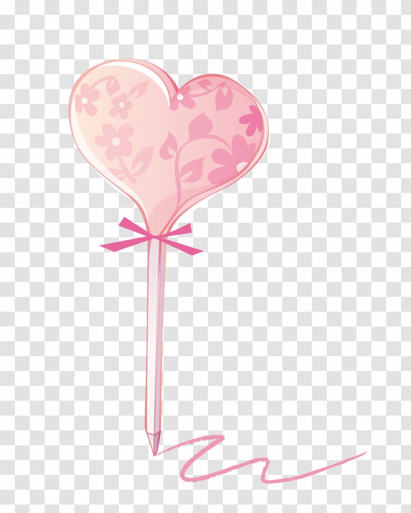 Adobe Illustrator - Diagram - Pink Heart-shaped Pen Transparent PNG