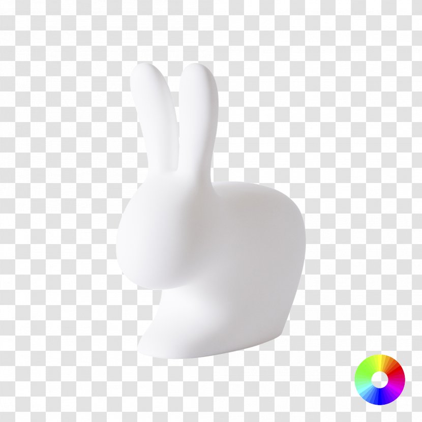 Qeeboo Rabbit Chair Mini - Old Ears Transparent PNG