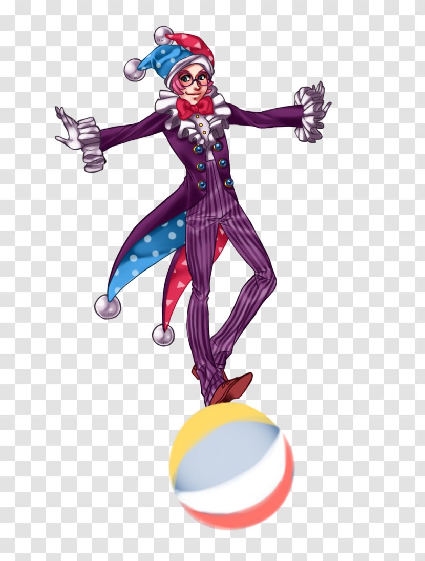 Clown Costume Design Cartoon Figurine - Fictional Character Transparent PNG