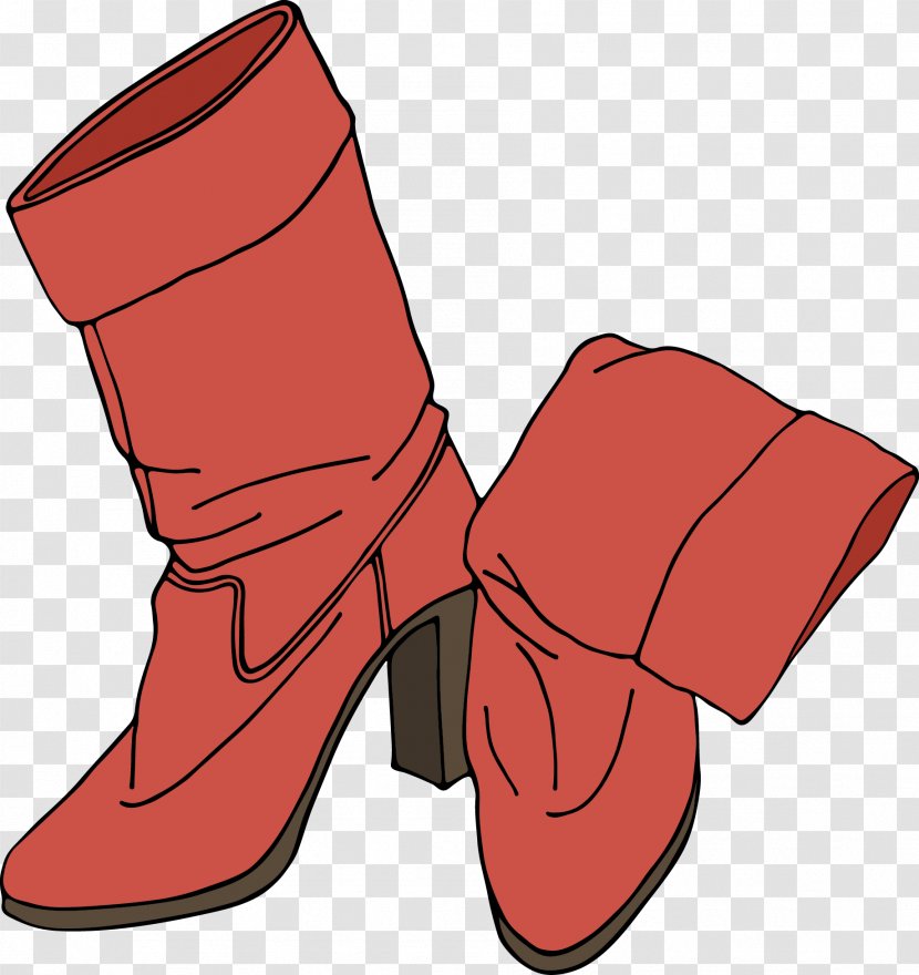 Boot Shoe Clip Art - Drawing - Vector Boots Transparent PNG