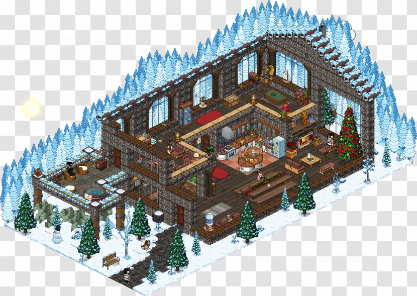 Habbo House Chalet Apartment Room Transparent PNG