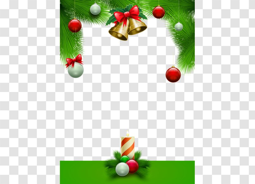 Santa Claus Christmas Card Picture Frame - Decoration - Photos Transparent PNG