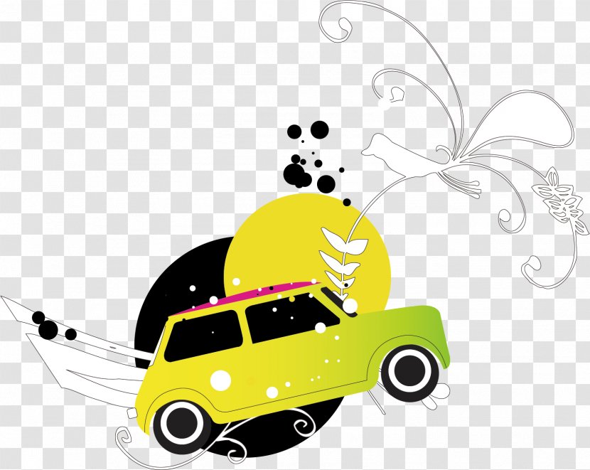 Cartoon Automotive Design Illustration - Car - Material Picture Transparent PNG