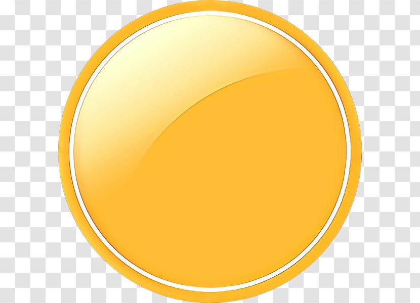 Yellow Circle - Orange - Tableware Amber Transparent PNG