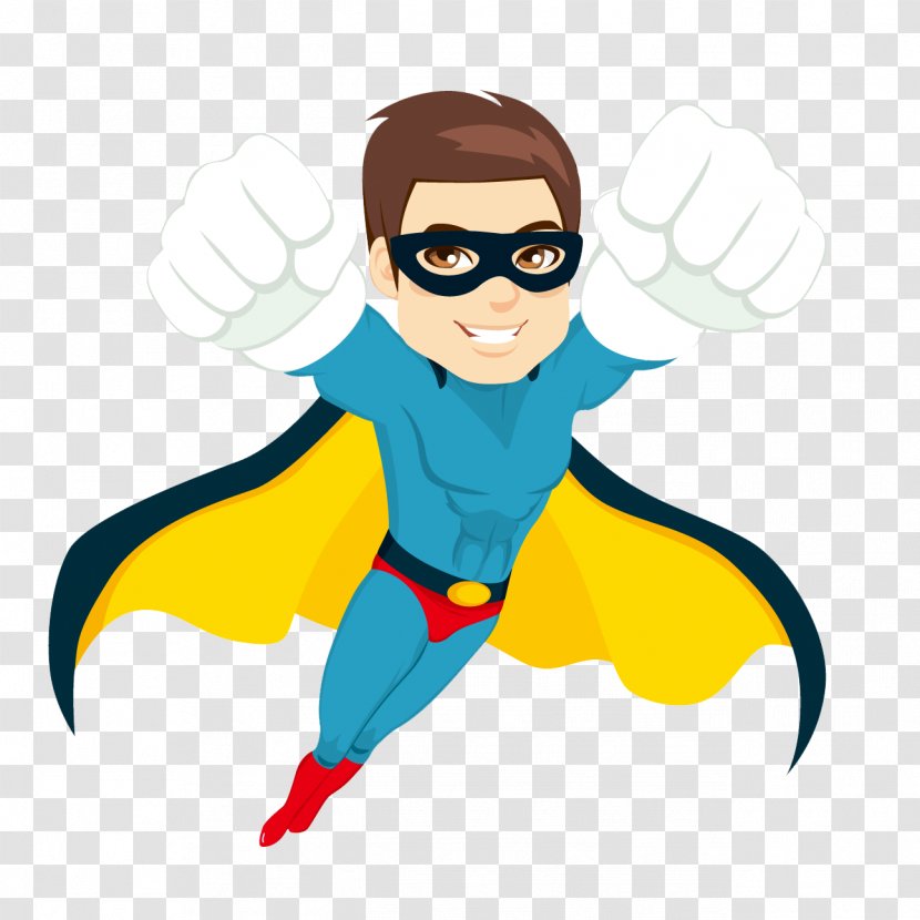 Superhero Stock Photography Royalty-free Illustration - Drawing - Flying Super Hero Transparent PNG