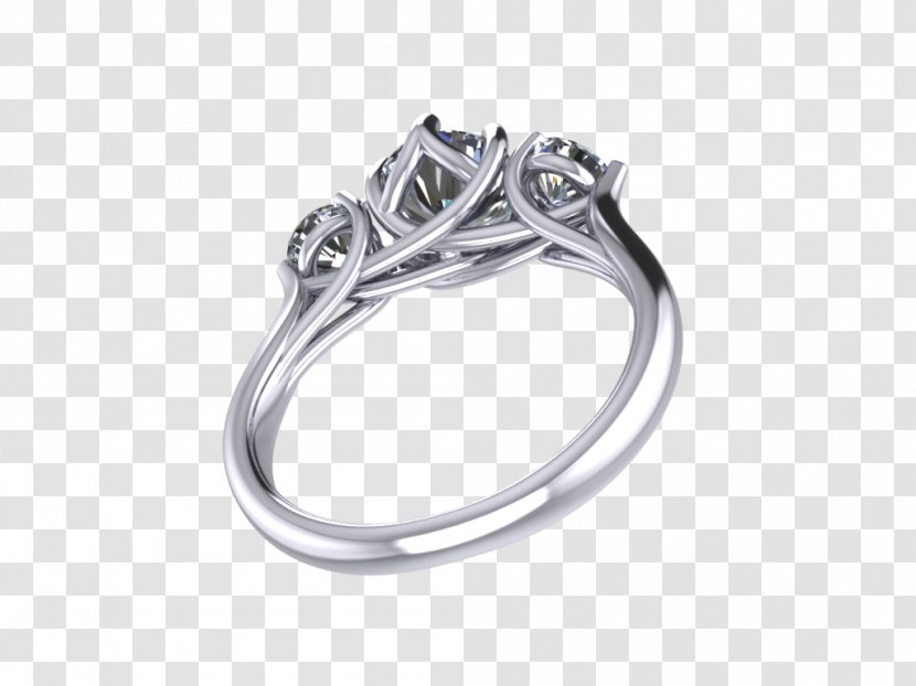 Diamond Engagement Ring Jewellery - Wedding Ceremony Supply Transparent PNG