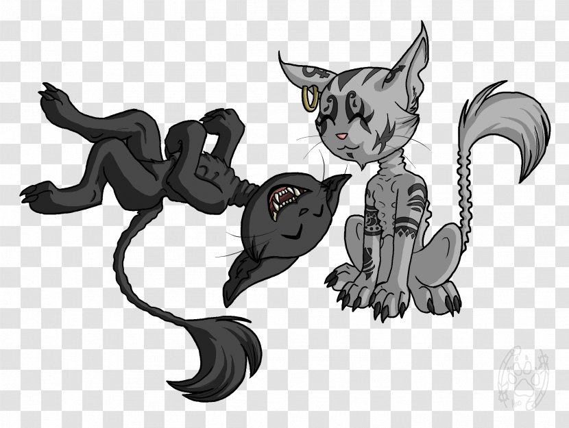 Kitten Cat Dog Demon Horse - Vertebrate Transparent PNG