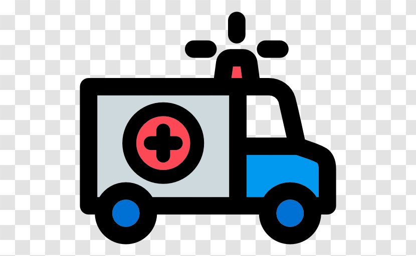 Ambulance Icon - Cartoon - Hand Drawn Transparent PNG