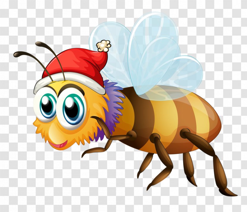 Insect Honey Bee Clip Art - Fictional Character Transparent PNG