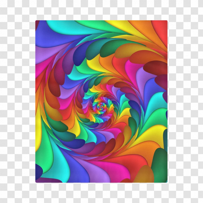 Golden Spiral Fractal Art Rainbow - Rose Family Transparent PNG