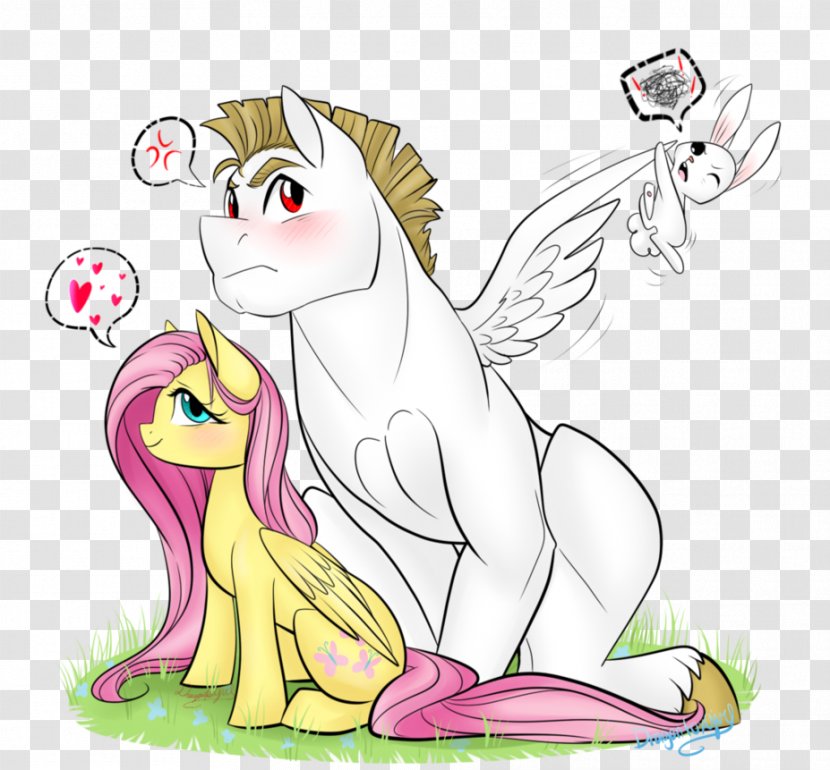 Pony Fluttershy Horse Stallion Fairy - Silhouette Transparent PNG