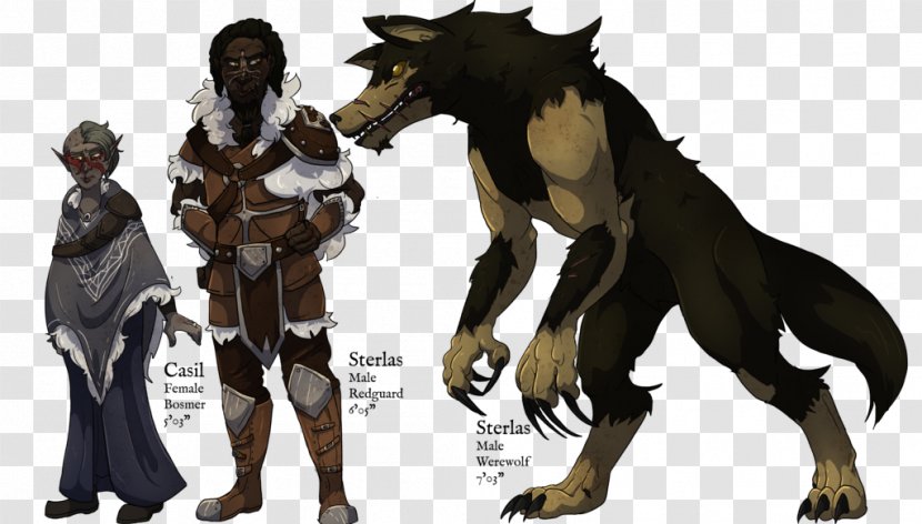 The Elder Scrolls V: Skyrim – Dragonborn Adventures: Redguard Werewolf Mustang Woman - Heart - Werwolf Transparent PNG
