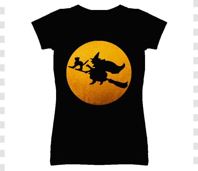 Printed T-shirt Hoodie Top - Collar - Halloween Cat Pics Transparent PNG
