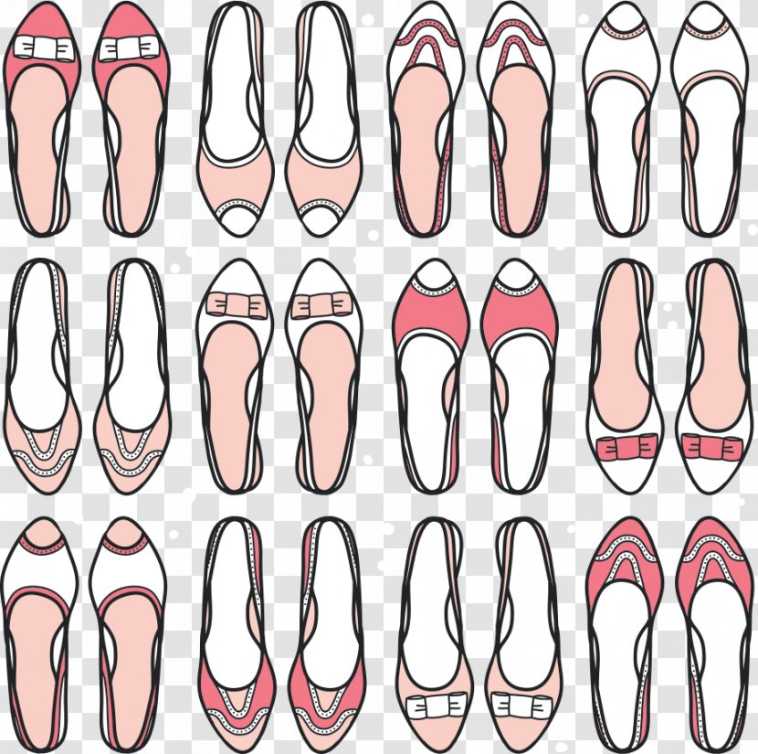 Drawing Ballet Shoe Illustration - Frame - Ms. Shoes Vector Transparent PNG