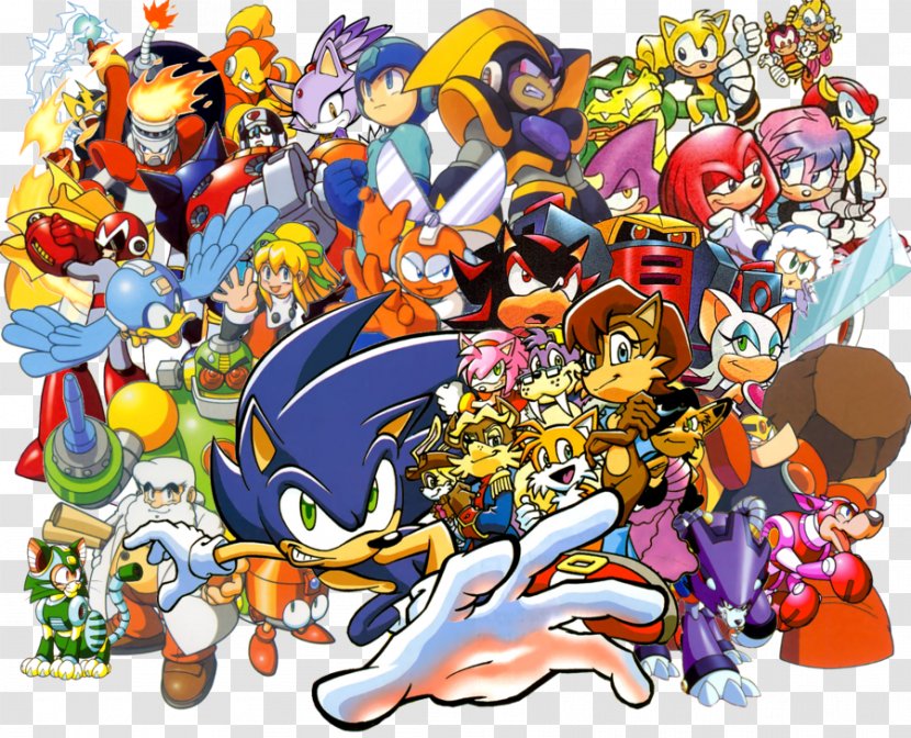 SegaSonic The Hedgehog Charmy Bee Espio Chameleon Archie Comics - Art Transparent PNG