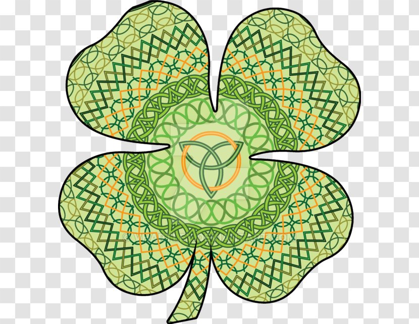 Four-leaf Clover Saint Patrick's Day Celtic Knot Celts Irish People - Patrick Transparent PNG
